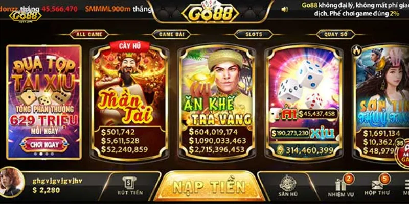 Ưu điểm vượt trội của cổng game Go88